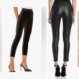 Bailey 44 velvet and leather leggings size xs NWT